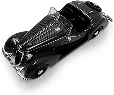lkjj Black Roof Die-Cast Vintage Model Car Boys Metal Pull Back Car Toy ...