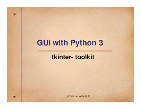 Tkinter - dbdfbdfbdfbdfbdf - GUI with Python 3 tkinter- toolkit Coming ...