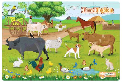 Zigyasaw Farm Animals Premium Giant Floor Puzzle Game | Creative Chall ...