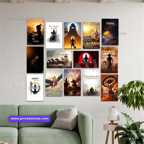 Hindu god wall posters collection | Premium Wall Art Print | Set-01 ...
