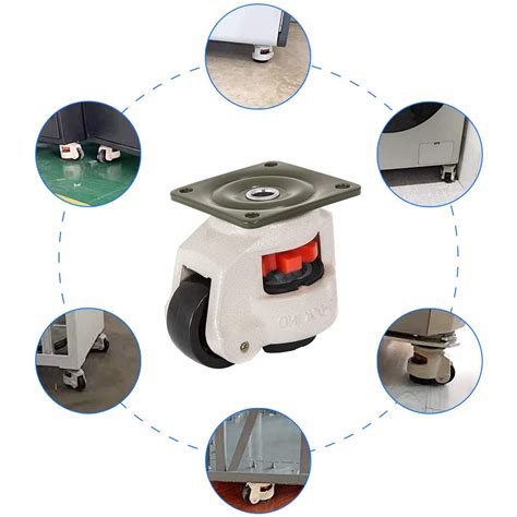 Buy WOWOHI Leveling Casters Set of 4, Heavy Duty Retractable and 360 ...