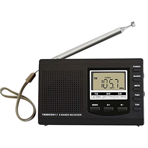 ZORBES® Portable Radio Outdoor Camping FM/MW/SW Radio Personal Travel ...