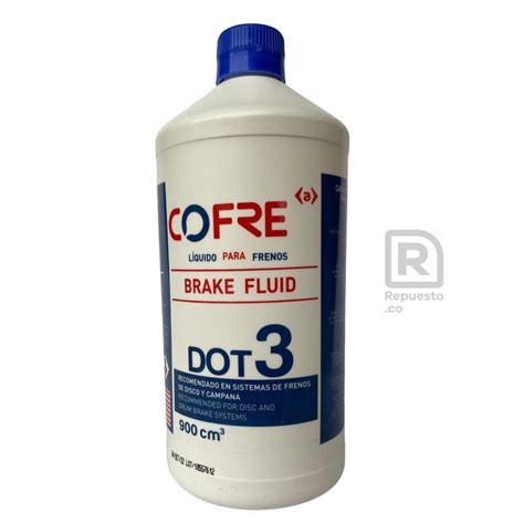 Liquido Para Frenos Dot 3, Contenido neto 900 cm3, COFRE