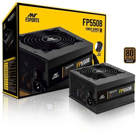 Ant Esports FP550B Power Supply 80 Plus Bronze Certified 550 Watts ...