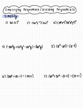 Simplifying Polynomials 的图像结果