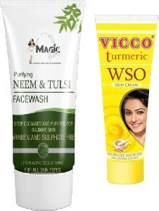 magic girl Neem&tulsi Face care face wash 100ml + vicco wso 30grm Price ...