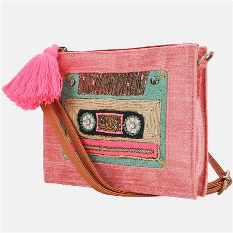 Cassette Light Pink Fanny Pack – Cute Retro Waist Bag | Desi Drama Queen