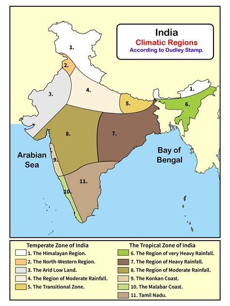 Climate Zone Map Of India – Map of India showing different climate ...
