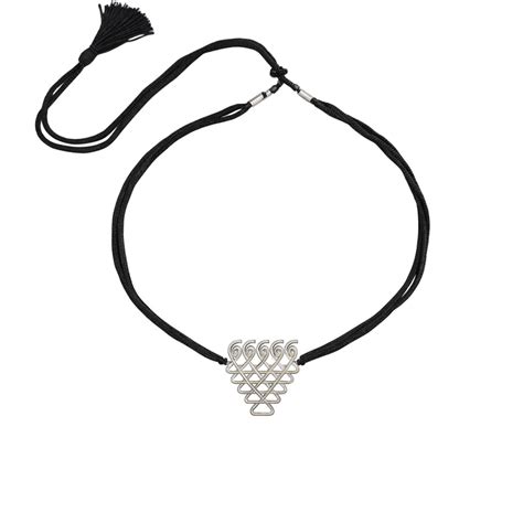 Silver Mangalsutra Saraswati (Big) | 92.5% Sterling Silver