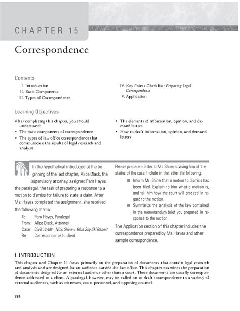 1. Legal analysis and writing - William H Putman - ####### 384 Contents ...