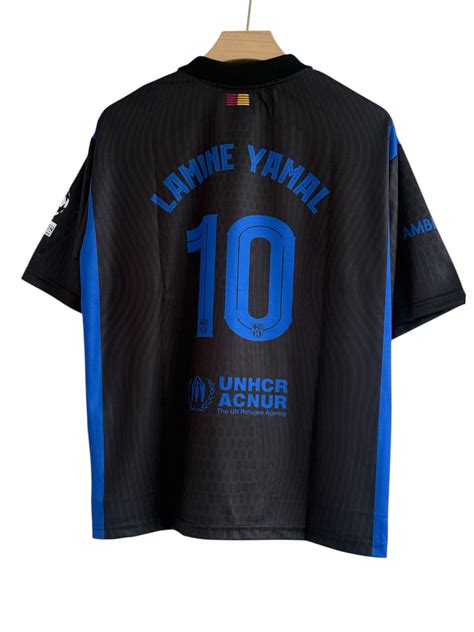Lamine yemal-10 FC Barcelona 2025/26 New Kit Five sleeve collar and em ...