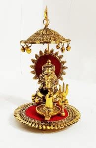 HFC BHARAT Metal Lord Ganesha Chhatra Statue Hindu God Ganesh Ganpati ...
