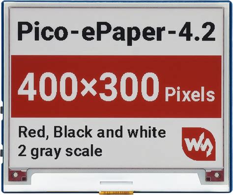 Buy Waveshare 4.2inch E-Paper E-Ink Display Module (B) for Raspberry Pi ...