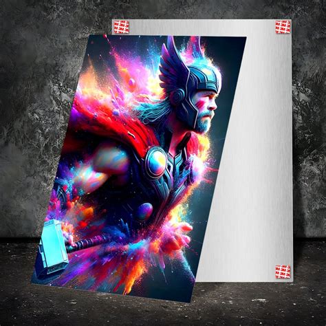 High-Quality Metal Posters - Superhero Thor TH03 | Vibrant Colors ...