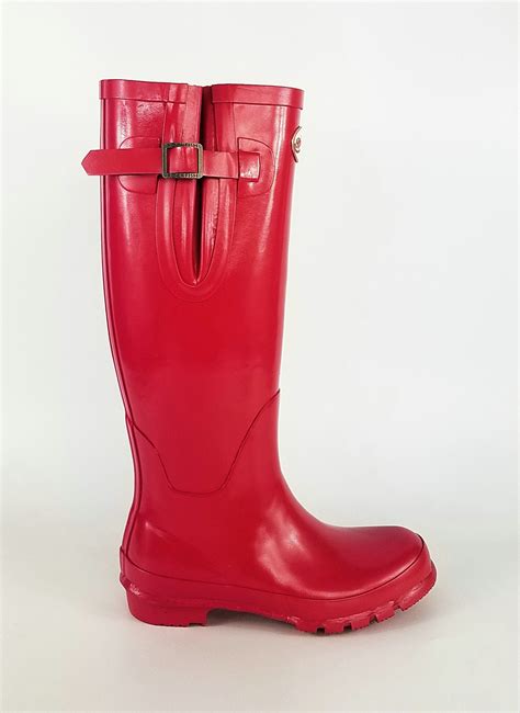 Women Rain Boots, Red, High Upper - Rain Shoes and Women Shoes price