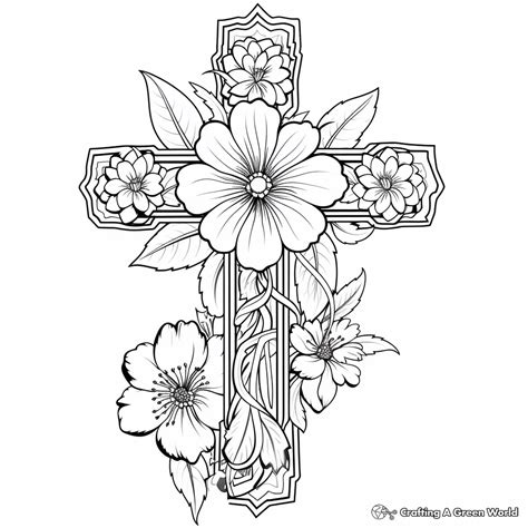 Free Cross Coloring Pages For Adults