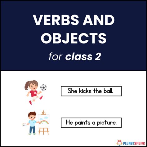 Class 2 Grammar Worksheet: Verbs and Their Objects | PlanetSpark