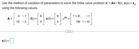 Image result for Variation of Parameters Solved Examples