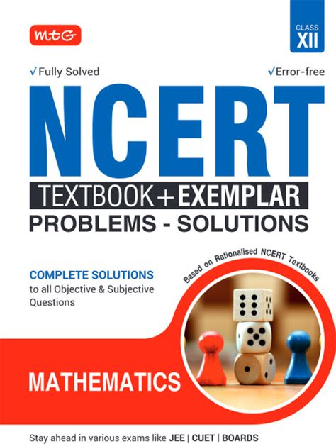 MTG NCERT Textbook + Exemplar Problem Solutions Class 12 Mathematics ...