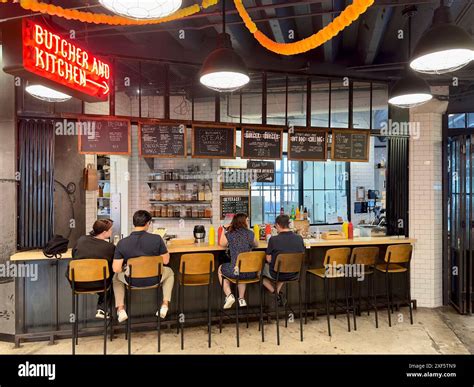 Ends meat restaurant food hall bar dining sitting sandwiches hi-res ...