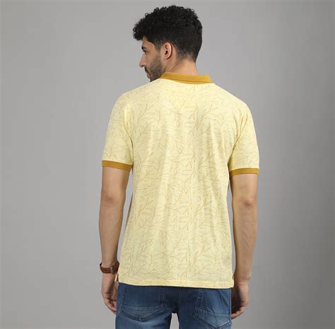 REGULAR FIT AOP COTTON POLO SHIRT