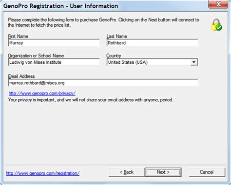GenoPro Registration Wizard - GenoPro Help