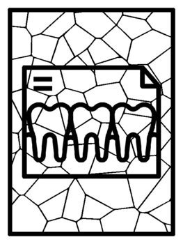 36 Dental Health Mosaic Coloring Pages school resource by Anisha Sharma