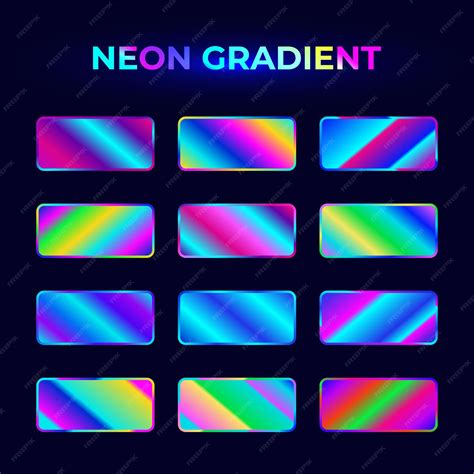 Neon Color Palette Illustrator
