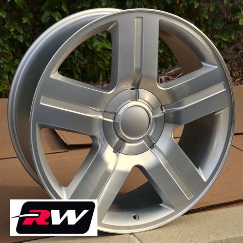 20" inch Chevy Silverado Texas Edition OE Replica Wheels Machined Silver Rims | eBay