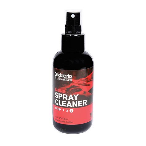 Planet Waves Shine Spray Cleaner for Instruments- Guitars, keyboards ...