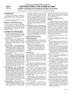 Form N-70NP Instructions, Rev. 2017, Instructions For Form N-70NP ...