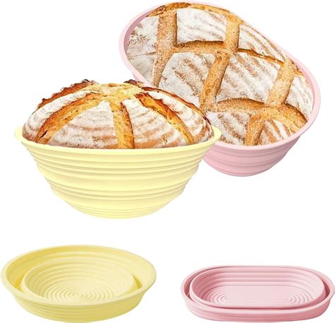 Amazon.com: YCQQPRO Silicone Banneton Bread Proofing Basket for ...