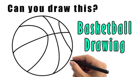 How to Draw a Basketball Drawing | Easy Basketball Sketch Step by Step ...