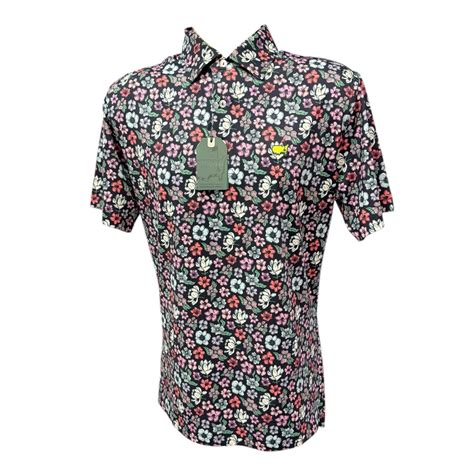 Masters Performance Tech Navy "Flowers of Augusta" Polo