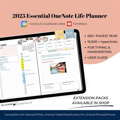 Image result for OneNote Daily Planner Template