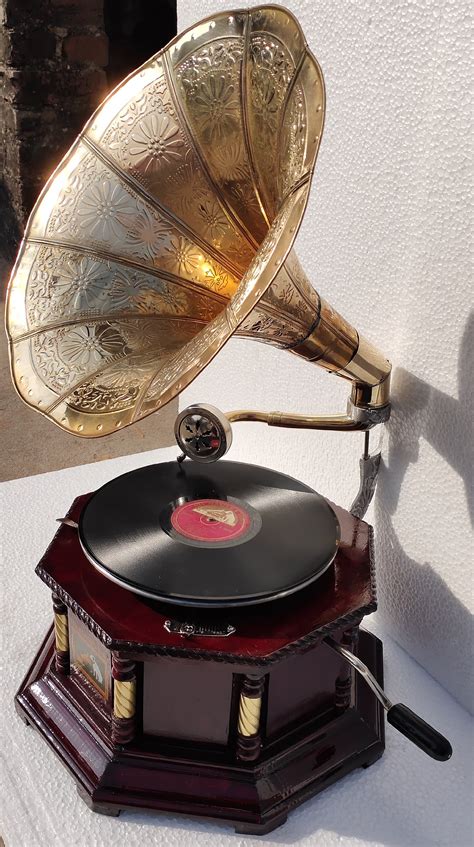 Antique Vintage Replica Gramophone Phonograph Record Player Original ...