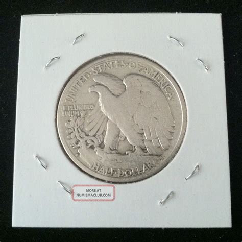 1942 Straight S Walking Liberty 90% Silver Half Dollar. 900 Fine Silver