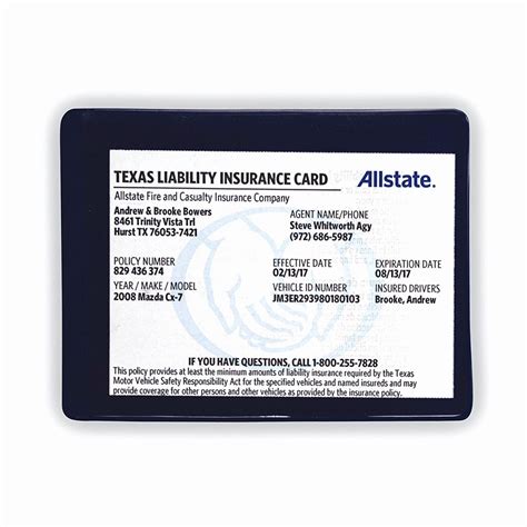 Car Progressive Fillable Free Blank Insurance Card Template - Content Calendar Template