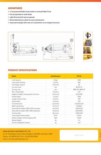 Hydraulic Hand Pallet Trucks - Maini Hand Pallet Truck Manufacturer ...