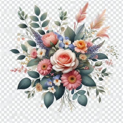 Premium Vector | Transparent background of flower for wedding card and ...