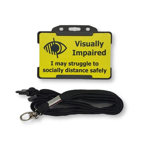 Buy Visually Impaired Hidden Disability ID Card - Lanyard - Disability ...