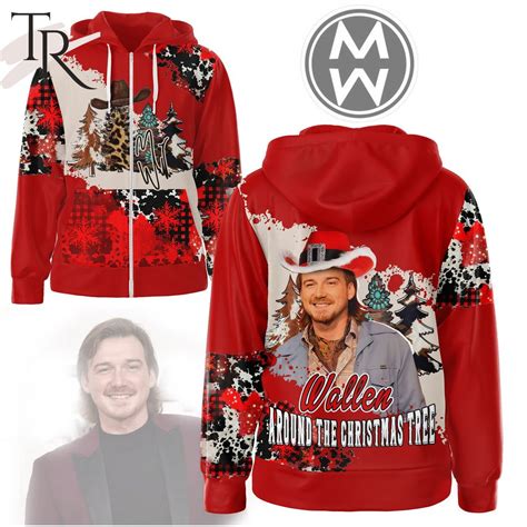 Wallen Around The Christmas Tree Morgan Wallen 3D Unisex Hoodie ...