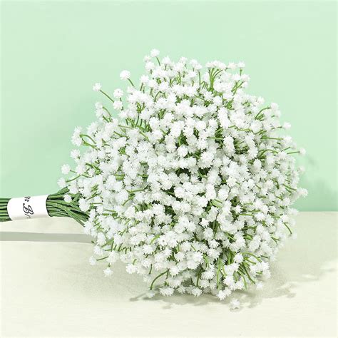 Amazon.com: Pusuny Baby Breath Flowers Artificial Bulk,15 Pcs ...