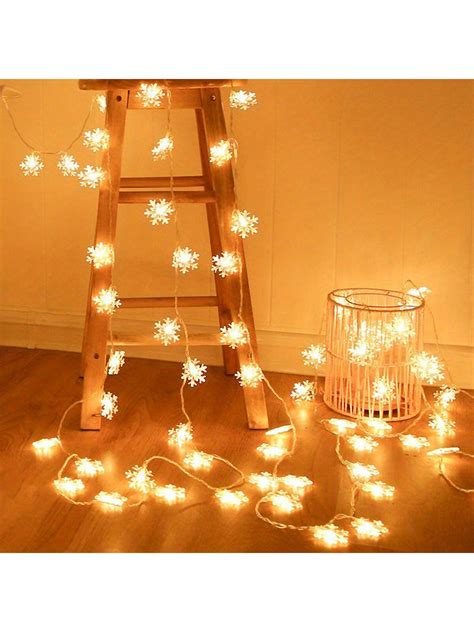 Image result for Snowflake String Lights Emoge