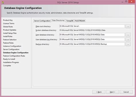 Image result for Microsoft SQL Setup Tempdb Path