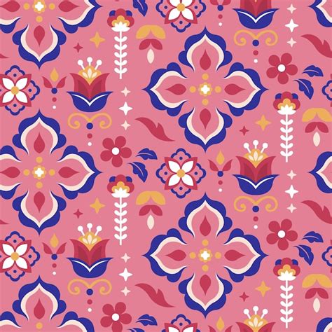 Hand drawn persian carpet pattern | Free Vector