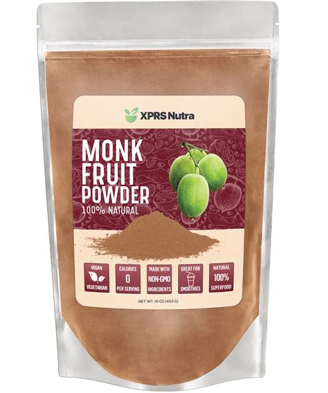 Xprs Nutra Monk Fruit Powder Pure Monk Fruit Sweetener Without ...