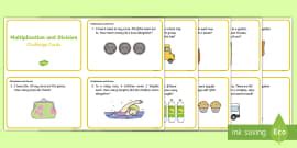 Australian Multiplication and Division Challenge Cards