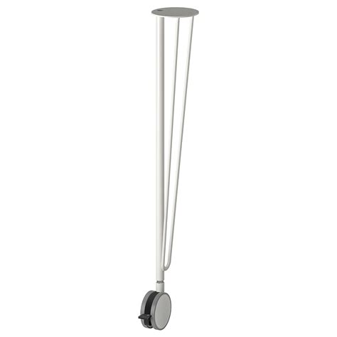 KRILLE leg with castor, white, 70 cm (271/2") - IKEA