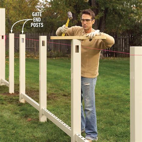 Installing a Vinyl Fence (DIY) | Family Handyman